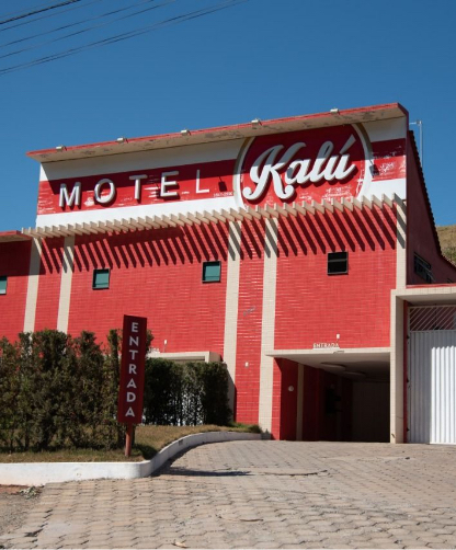 Foto da fachada do motel